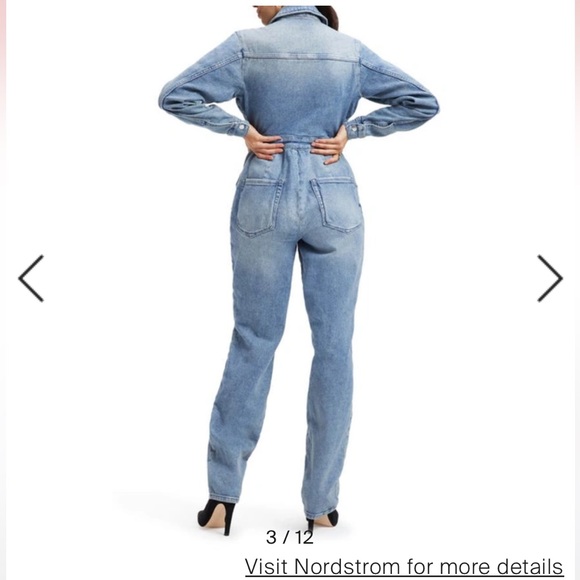 Good American denim jumpsuit - Picture 2 of 3